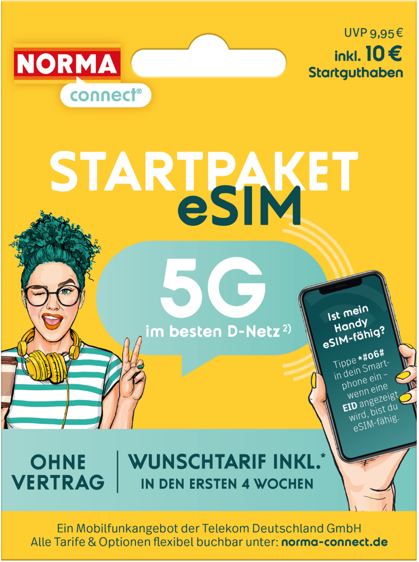 Startpaket eSIM Grafik